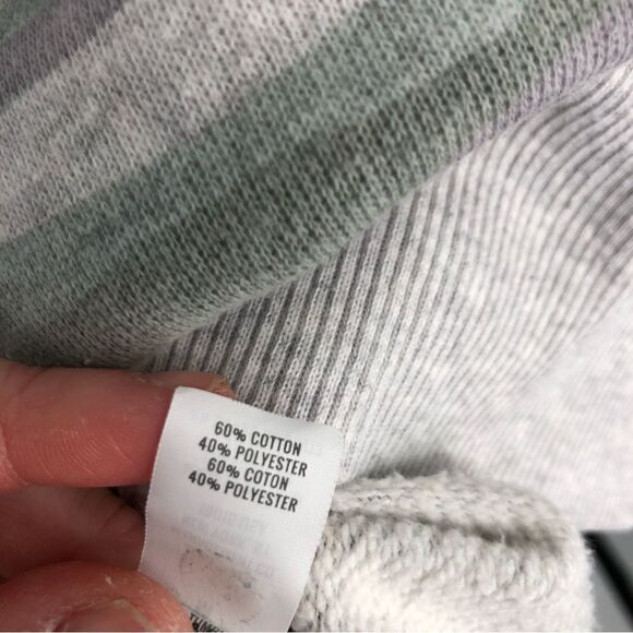 Aerie Camo Sweatshirt Womens Medium Gray Green Side Slits Oversized Souchy Rib - Picture 7 of 10